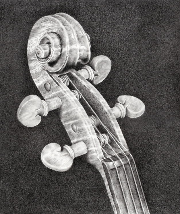 Final violin drawing